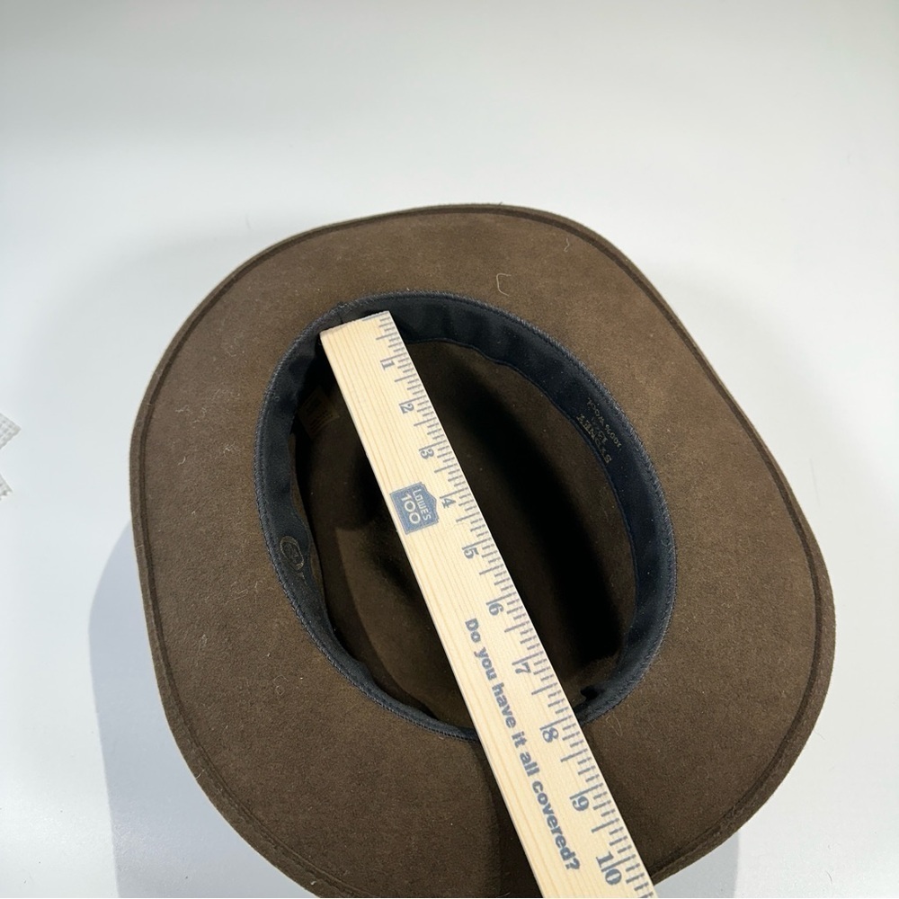 Outback Trading fedora wool felt hat Made in USA brown Large - Picture 12 of 13